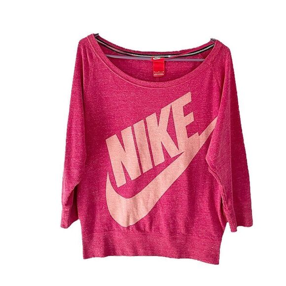 Nike Oversized Pink Sweatshirt 90s Vibes - Picture 2 of 9